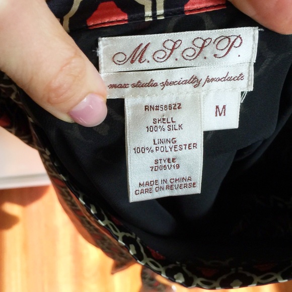 M.S.P.P. Silk Skirt Max Studio Specialty Products View 3