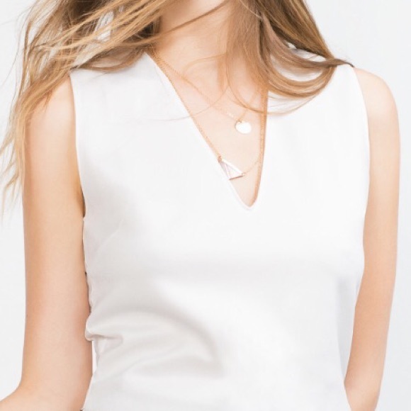 White crop top