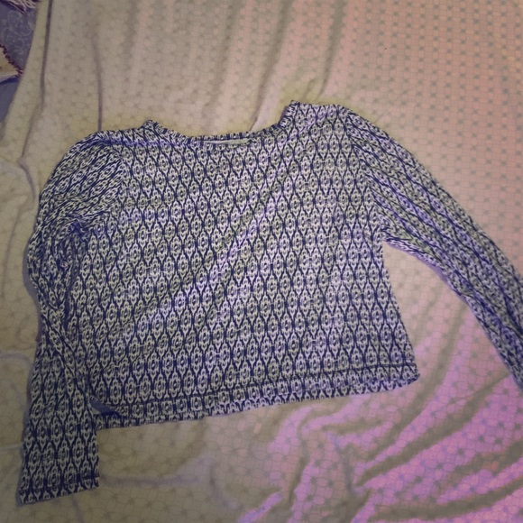 A long sleeved printed shirt