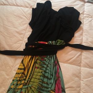 Wild colored maxi dress