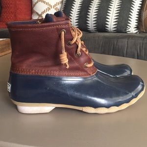 Sperry Topsider bean boots- Navy