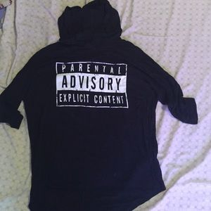 A cropped hoodie