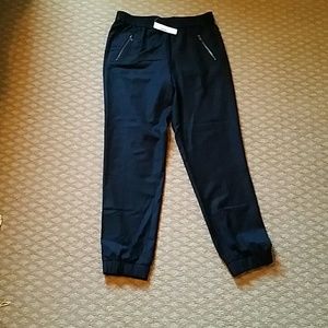 Jcrew black wool joggers