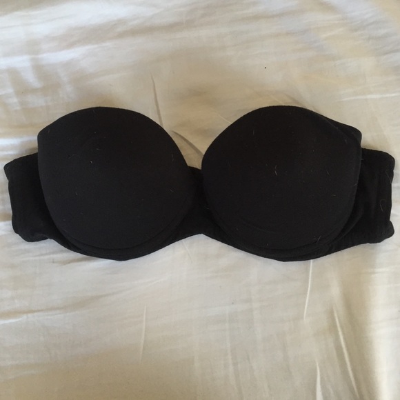 Black strapless Victoria's Secret Body Bra