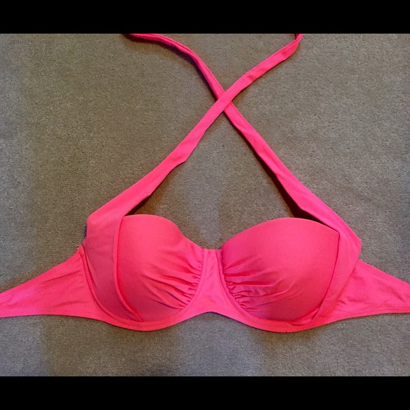 Neon Pink Adjustable Swimsuit Top