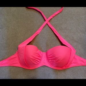 Neon Pink Adjustable Swimsuit Top