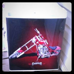 Chopper theme mini icebox with freezer