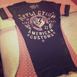 Affliction tee xs