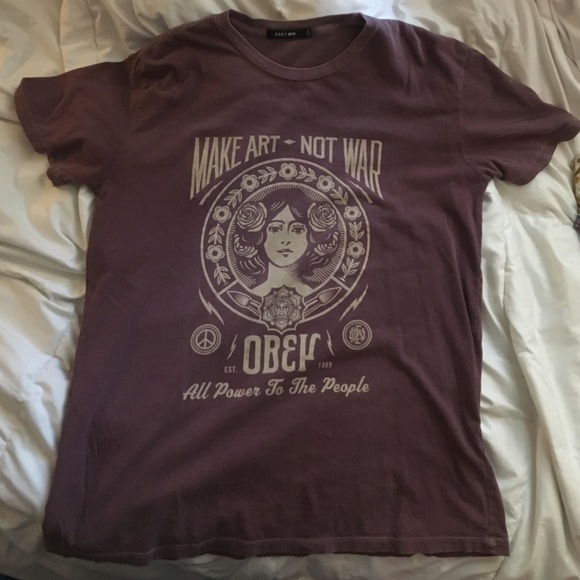 make art not war women's obey zumiez shirt