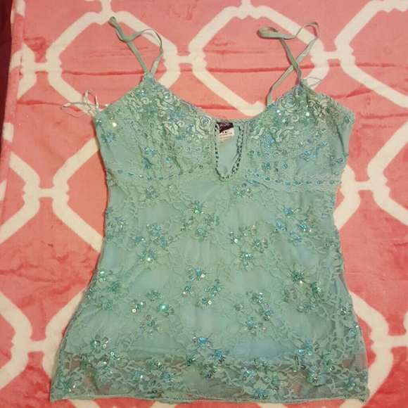 Gorgeous aqua top small