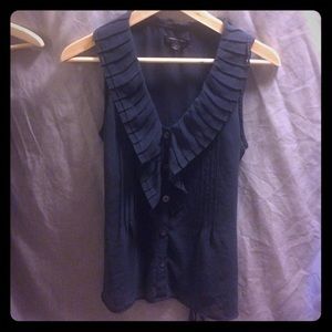 Banana Republic Sleeveless Navy Blouse