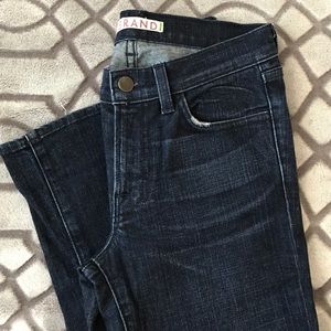 J Brand dark wash straight leg jeans 25