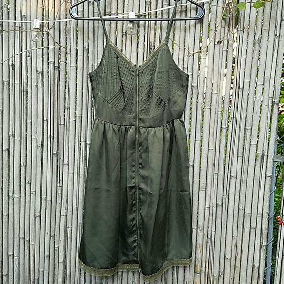 Lauren Conrad Satiny Green Cocktail Dress