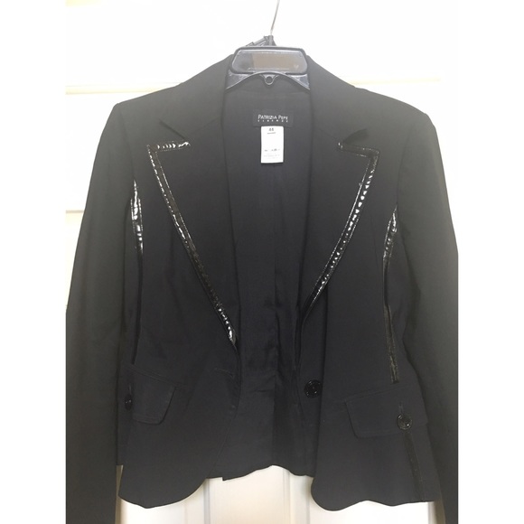 Patrizia Pepe Black Collared Blazer