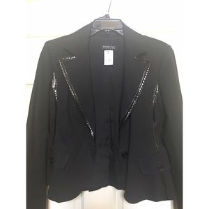 Patrizia Pepe Black Collared Blazer