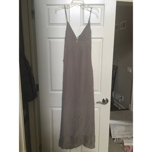 Two Piece Taupe Maxi Dress