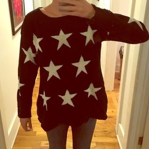 Black and white stars sweater