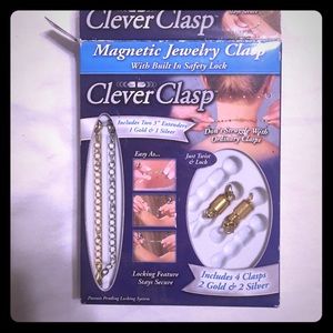 Never used magnetic jewelry clasp. Clever Clasp