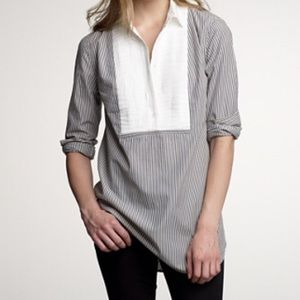 J. Crew Striped Tuxedo Tunic
