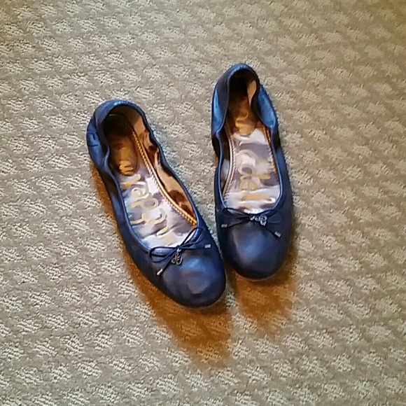 Navy Sam Edelman ballet flats