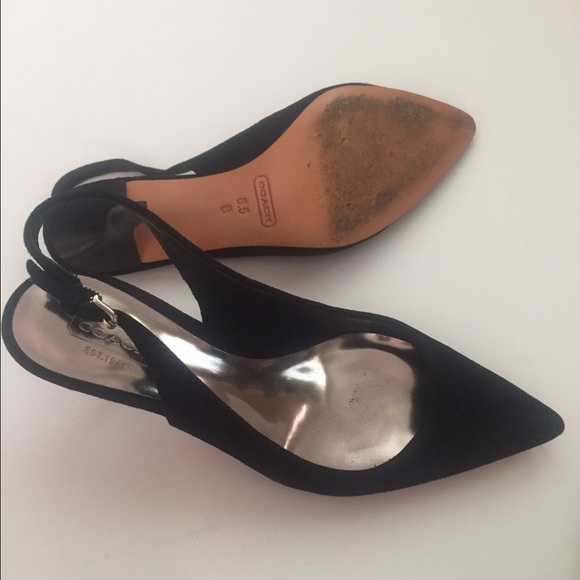 Coach suede heels, excellent condition size 6.5