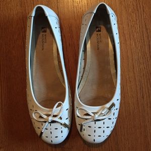 Talbots white ballet flats - never worn!