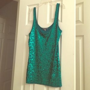Sequin tank top