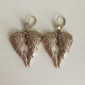 Betsey Johnson Gold Wing Earrings