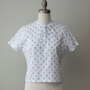 Vintage 1950's Polka Dot Top