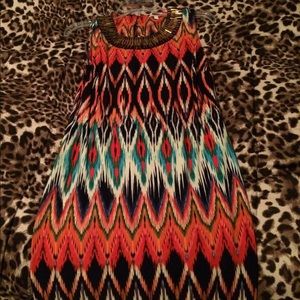 aztec print dress!!