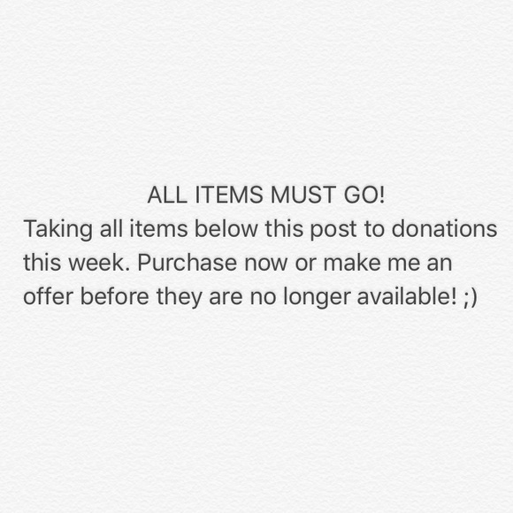 ALL ITEMS MUST GO