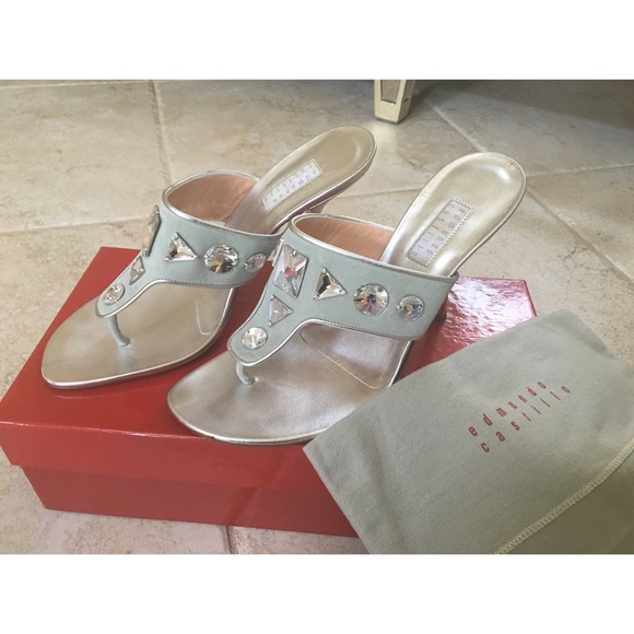 Edmondo Castillo Rhinestone Slip On Heel