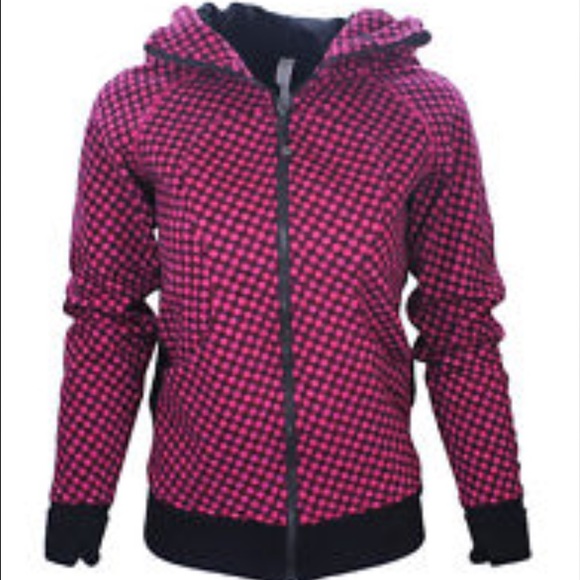 NWT lululemon scuba jacket pink and black - Picture 3 of 3