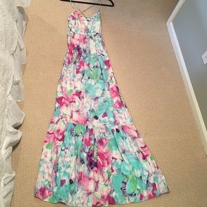 Silk Parker multicolor maxi.
