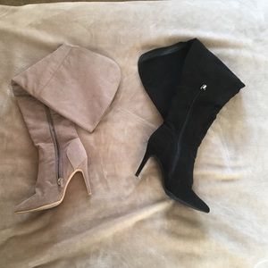 Thigh high velvet boots | Just Fab