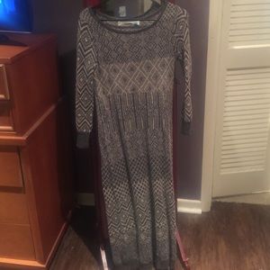 Sweater maxi dress from Anthropologie.