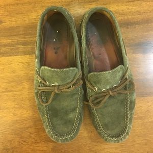 Peter Millar Olive Suede Loafers
