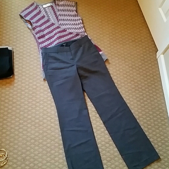 City fit J Crew Grey Trousers