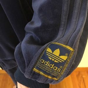 vintage adidas velour tracksuit