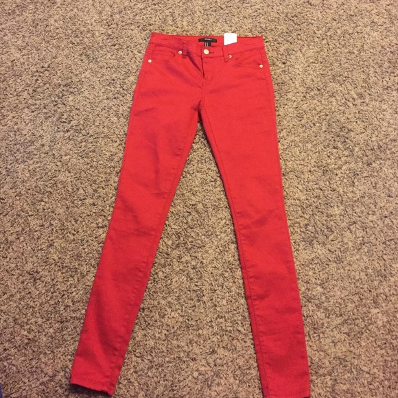 Red skinny jeans/jegging NWT - Picture 1 of 3