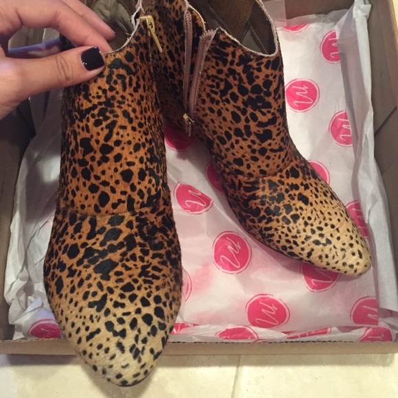 Matisse leopard booties