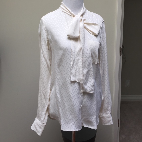 Equipment Silk Blouse with Tie Detail