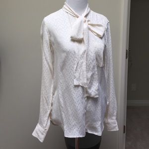 Equipment Silk Blouse with Tie Detail