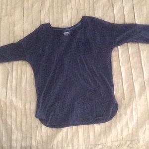 half sleeve blue tee