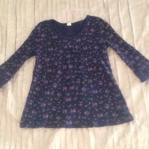 half sleeve floral blouse