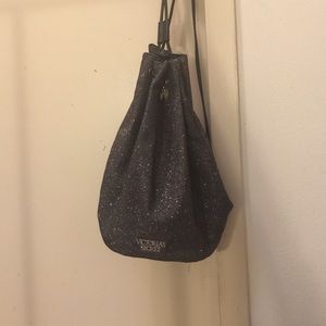 Victoria secret sparkle drawstring bag