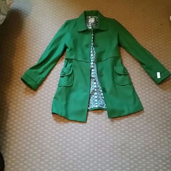 Bright green Nordstrom Tulle Coat