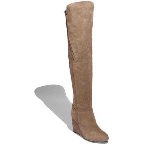 Dolce Vita Kiki Over The Knee Suede Wedge Boots