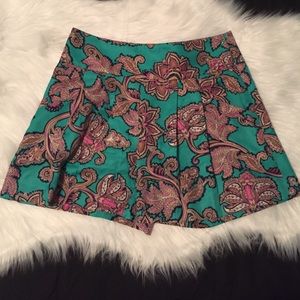 LOFT Silk Paisley Printed Shorts