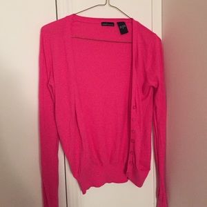 Hot pink cardigan
